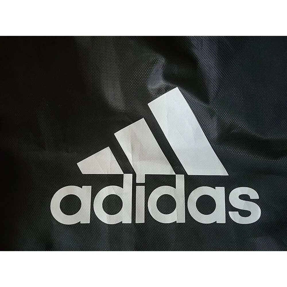 Adidas Drawstring Bag Gym Bag Black & White 3 stripes Nice